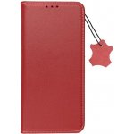 Pouzdro Levné Kryty Kožené Smart Pro Apple iPhone 15 červené