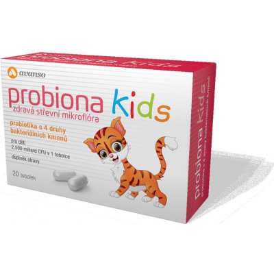 Avanso Probiona kids Kvalitní probiotika pro děti 20 tobolek – Hledejceny.cz