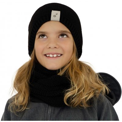 Unuo Nákrčník pletený Wrap Černá – Zboží Mobilmania