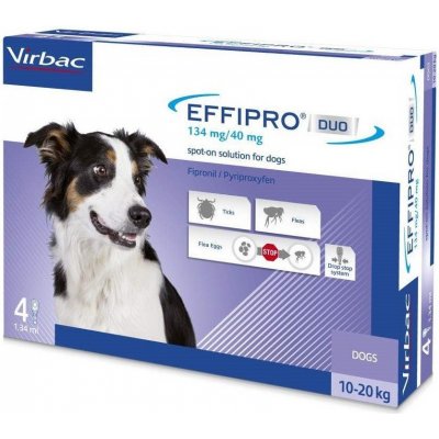 Virbac Effipro Duo M 134/40 mg spot-on 4 x 1,34 ml – Hledejceny.cz