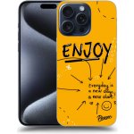 Pouzdro Picasee silikonové Apple iPhone 15 Pro Max - Enjoy černé – Hledejceny.cz