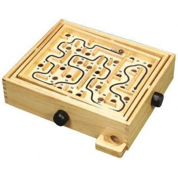 HJ Toys Dřevěná hra Naklápěcí labyrint