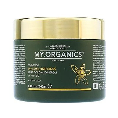 My.Organics My.Luxe Hair Mask Pure Gold And Neroli pH 4.0 5.0 200 ml