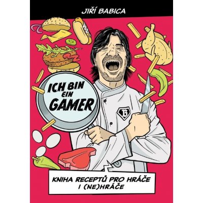 Komiksová kuchařka Ich bin ein Gamer - Kniha receptů pro hráče i (ne)hráče – Zboží Dáma
