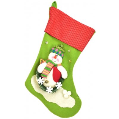 Dommio Vánoční textilní bota se sněhulákem – Zboží Mobilmania