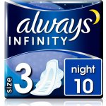 Always Infinity Night velikost 3 vložky s křidélky 10 ks – Zboží Mobilmania