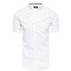 Pánská Košile Dstreet pánská košile s krátkým rukávem bílá KX1031