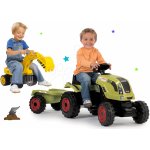 Smoby set traktor Claas Farmer XL s přívěsem a bagr Maxi Power se sedadlem – Zboží Dáma
