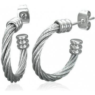 Šperky eshop z oceli neúplný kruh zatočený ocelový drát barvy Z43.18 – Zboží Mobilmania