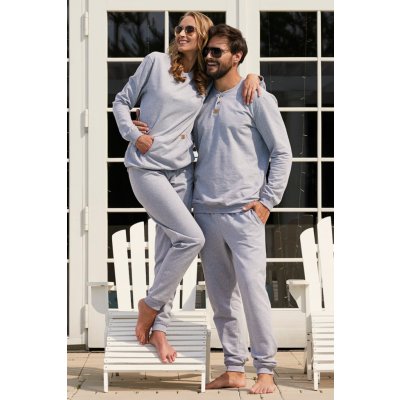 Italian Fashion pánský domácí komplet Lider šedý – Zboží Mobilmania