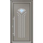 OknaDvereNaMiru.cz Vchodové dveře INOX 5 zlatý dub 110 x 215 cm – Zboží Mobilmania