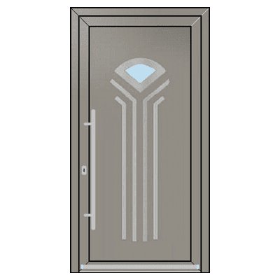 OknaDvereNaMiru.cz Vchodové dveře INOX 5 zlatý dub 110 x 215 cm – Zboží Mobilmania