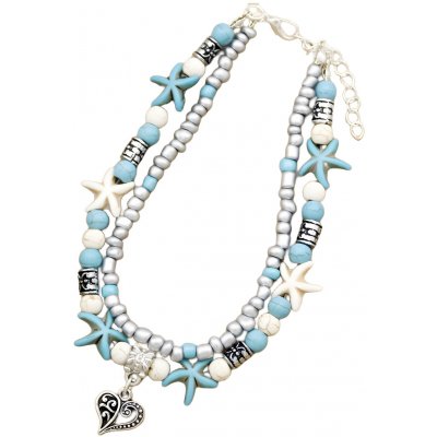 Gaira náramek na nohu škeblička 3002-28 tyrkys – Sleviste.cz