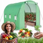 KIK KX3323 Fóliový tunelový zahradní skleník 3x2x2m – Sleviste.cz