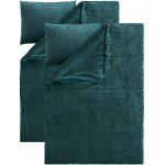 Livarno plyšového povlečení zelená 140x200 70x90 – Zboží Dáma