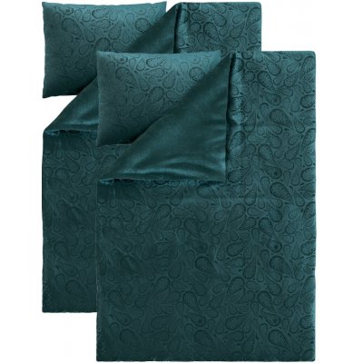 Livarno plyšového povlečení zelená 140x200 70x90 – Zboží Dáma