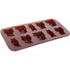 Vykrajovátko BANQUET Formičky na čokoládu silikonové CULINARIA Brown 20,4 x 10,5 cm, zvířátka