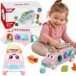 Musical Car Sorter s xylofonem růžový – Zboží Dáma