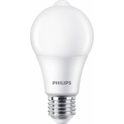 Philips LED žárovka E27 8W/60W + sensor, 2700K 230V A60 P782733 – Hledejceny.cz