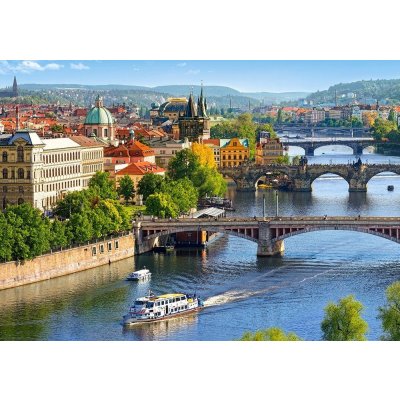 Castorland Pohled na Pražské mosty 500 dílků – Zboží Mobilmania