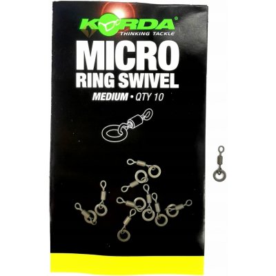 Korda Obratlík s kroužkem Micro Ring Swivel vel.M 10ks – Zboží Mobilmania