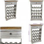 vidaXL Stojan na víno, dřevo 244507 – Zboží Dáma