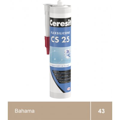 CERESIT CS 25 sanitární silikon 280g bahama – HobbyKompas.cz