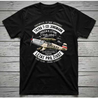 STRIKER Tričko TATRA T-131 Jungmann Černá – Hledejceny.cz