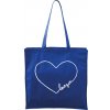 Nákupní taška a košík Adler/Malfini Handy Love You modrá bílý motiv