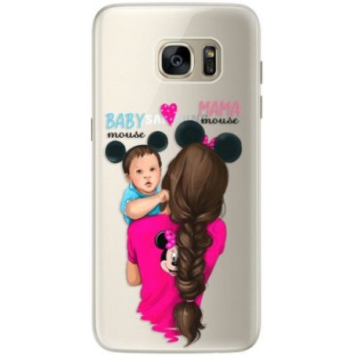 iSaprio Mama Mouse Brunette and Boy Samsung Galaxy S7 Edge