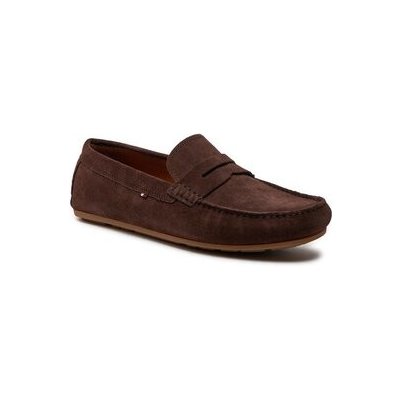 Tommy Hilfiger mokasíny Casual Hilfiger Suede Driver FM0FM04271 hnědé – Zboží Mobilmania