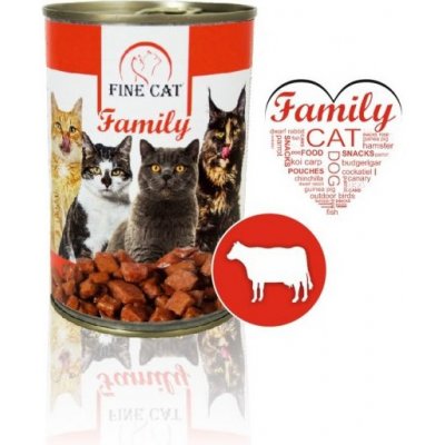 Fine Cat Family hovězí 415 g