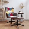 Křeslo VidaXL 328188 relaxační se stoličkou patchwork textil