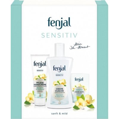 Fenjal Sensitive sprchový gel 200 ml + krém na ruce 75 ml + krémové toaletní mýdlo 100 g dárková sada