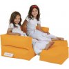 Sedací vak a pytel Atelier del Sofa Zahradní sedací vak Kids Double Seat Pouf Oranžová