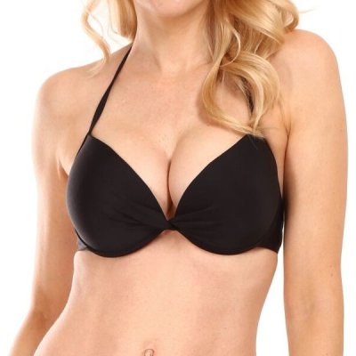 Aquos Talisa dámská bikinová push-up podprsenka černá – Zboží Dáma