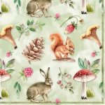 ti-flair Ubrousek 33x33cm Příroda se zvířátky – Zboží Dáma