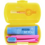 Curaprox Travel set žlutý 2 ks zubních kartáčků + zubní pasta 10 ml dárková sada – Hledejceny.cz