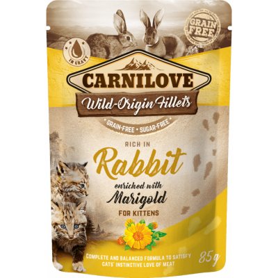 Carnilove Kitten Rabbit with Marigold 85 g – Sleviste.cz