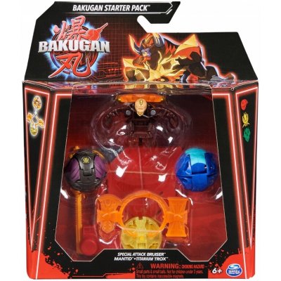 BAKUGAN 3.0 STARTER PACK SPECIÁLNÍ ATTACK BRUISER + MANTID + TITANIUM TROX – Hledejceny.cz