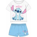 Dívčí pyžamo Lilo & Stitch 5204C385W šedý melír modrá Šedá – Zboží Dáma