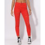 Vans HIGH RISE BACK ZIP FLAME SCARLET SLA dámské džíny – Hledejceny.cz