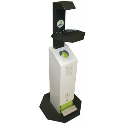 CORYNOR Bezdotykový stojan na dezinfekci rukou, černý, vanička 2 1002 – Zboží Dáma