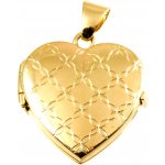 Fair Line Zlatý medailonek ve tvaru srdce 370