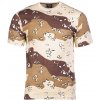 Army a lovecké tričko a košile Tričko Mil-tec krátký rukáv 6-Col desert