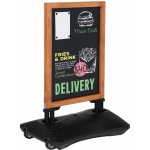 A-Z Reklama CZ USWPW00D10 Venkovní stojan Windtalker Wood WindPro s popisovatelnou magnetickou tabulí 460 x 680 mm – Hledejceny.cz