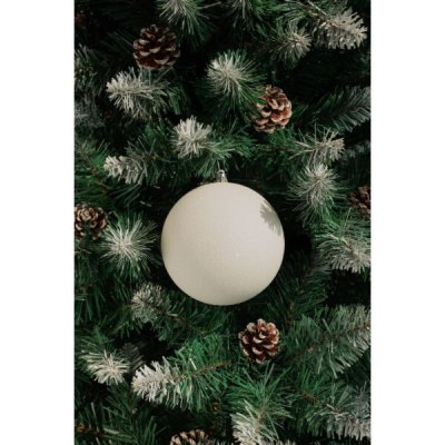Koule MagicHome Vánoce, 2 ks, bílé, na vánoční stromeček, 12 cm – Hledejceny.cz