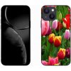 Pouzdro a kryt na mobilní telefon Apple mmCase na iPhone 13 mini tulipány