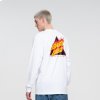 Pánské Tričko Santa Cruz Flamed Not A Dot L/S T-Shirt White WHITE