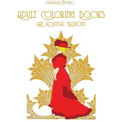 Adult Coloring Books Art Nouveau Fashions